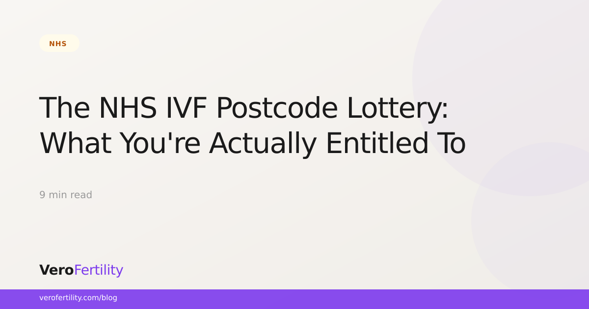 The NHS IVF Postcode Lottery: What You're Actually Entitled To | Vero ...